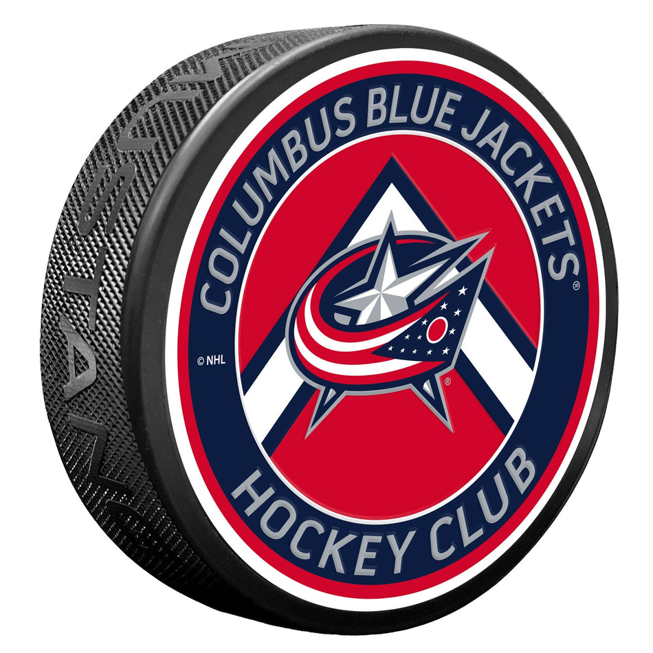 Columbus Blue Jackets Puck | Chevron Banner