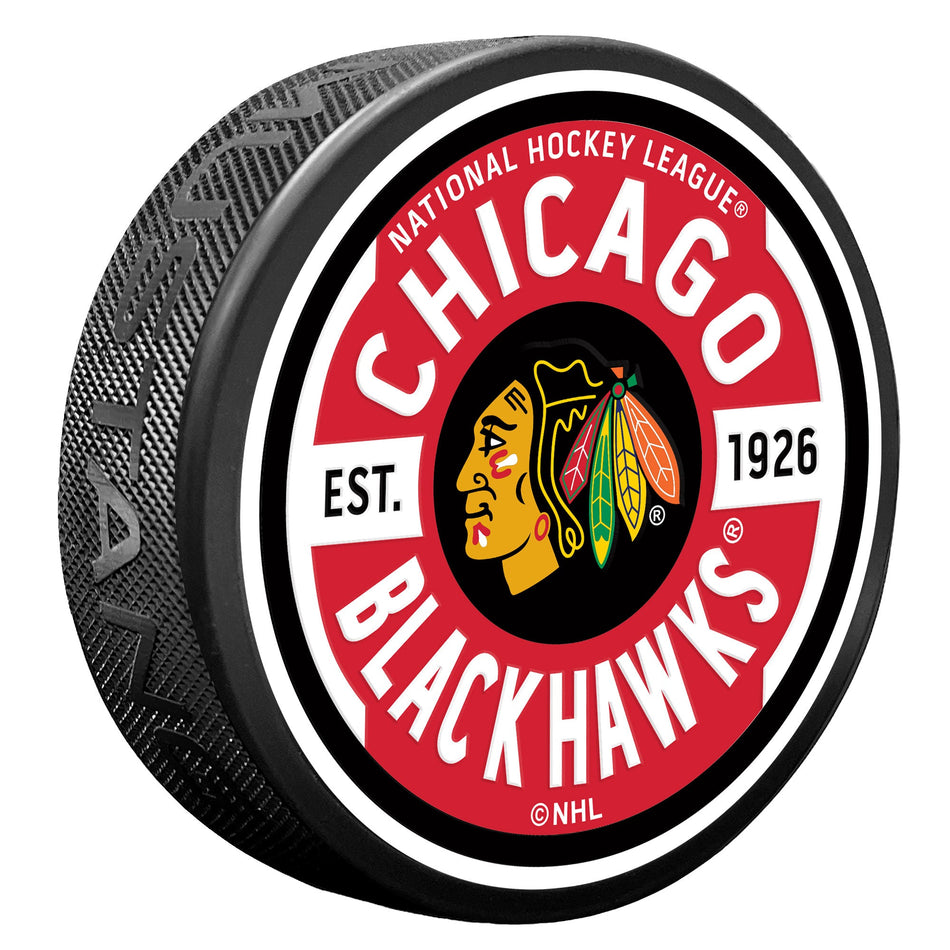 Chicago Blackhawks Gear Textured Puck