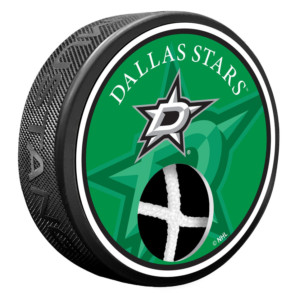Dallas Stars Puck - Game Used Net