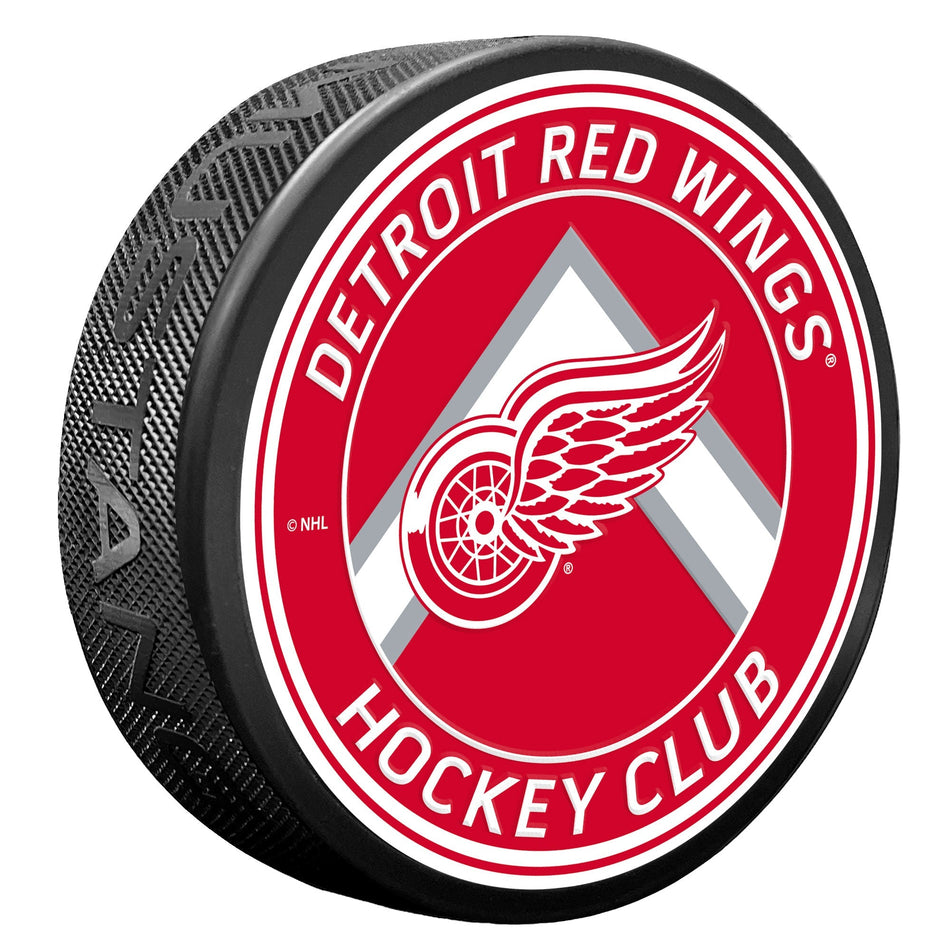 Detroit Red Wings Puck | Chevron Banner