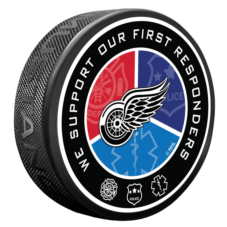 Detroit Red Wings Puck - First Responder