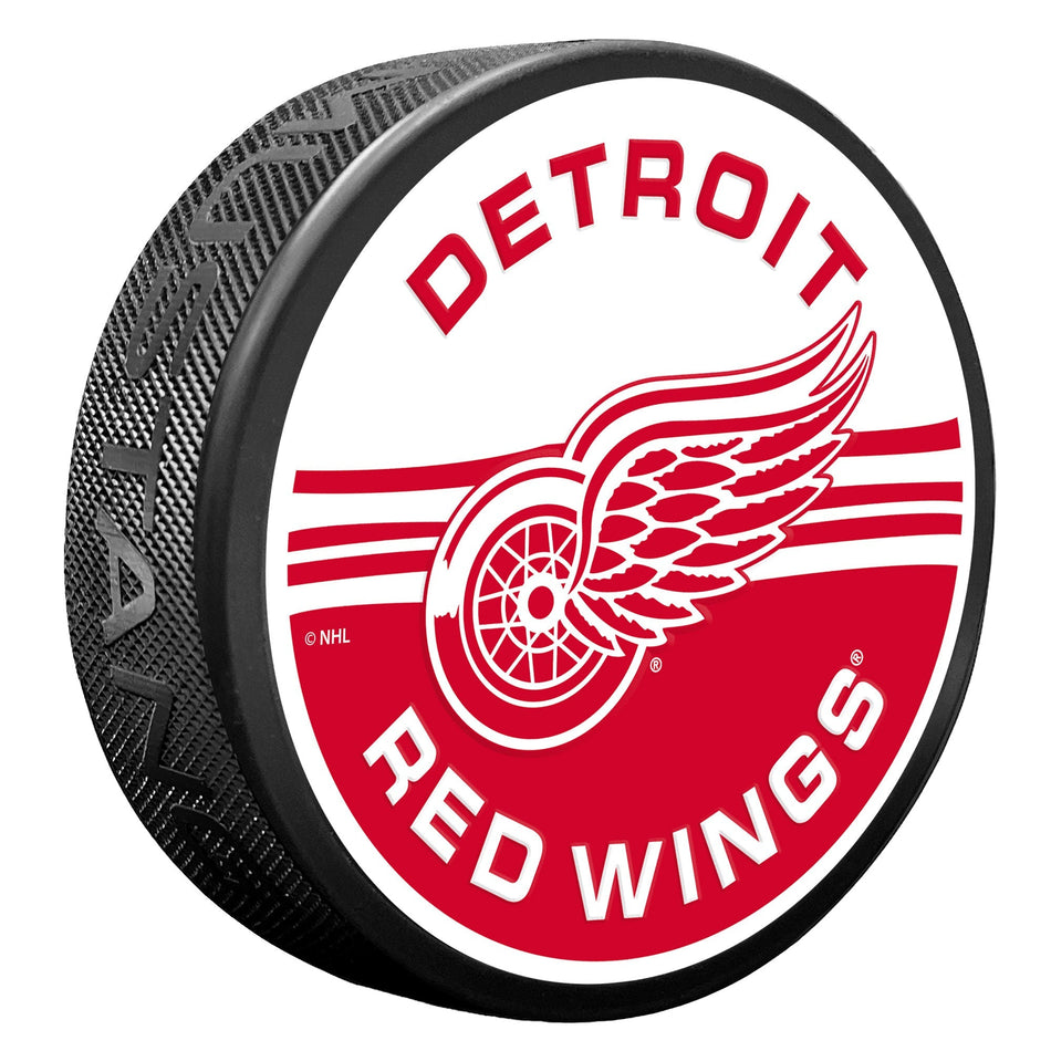 Detroit Red Wings Puck - Half & Half