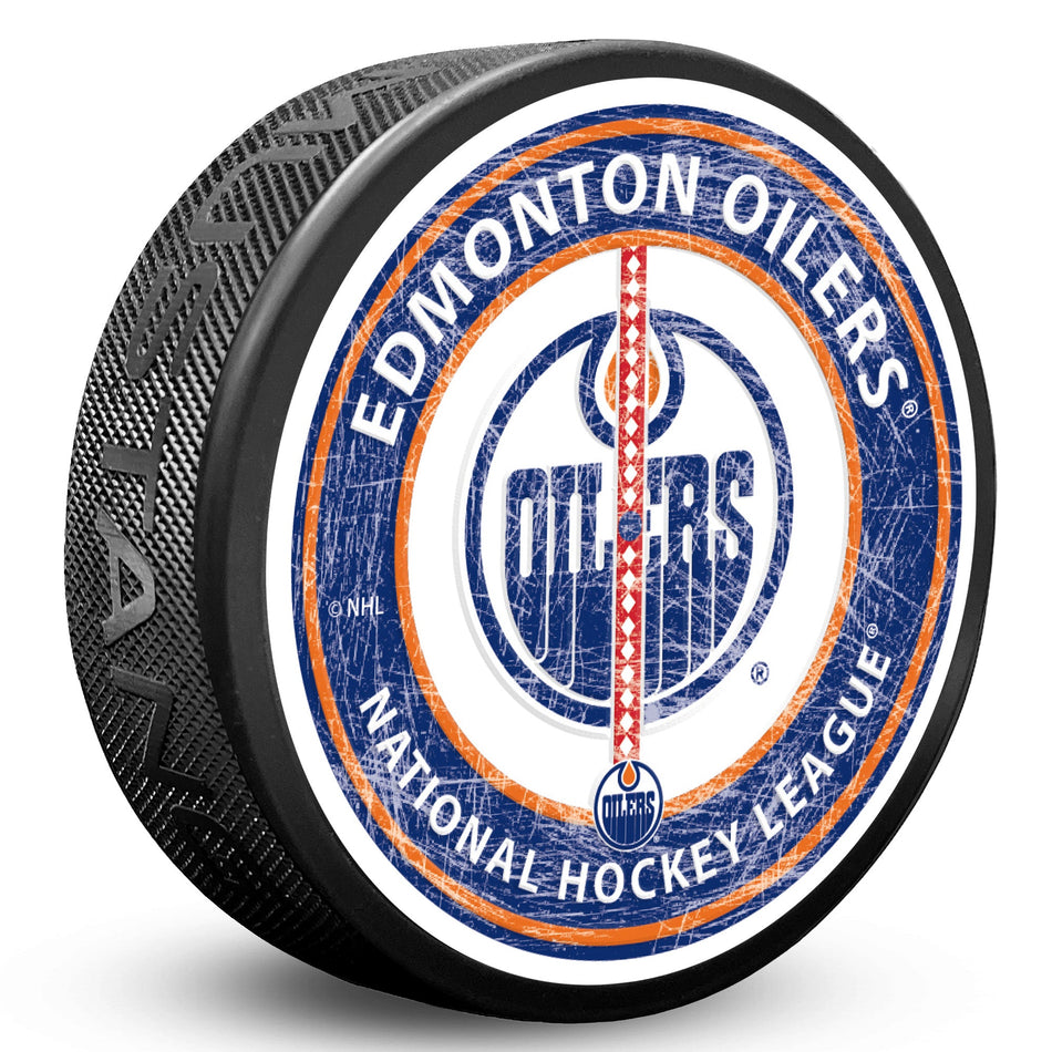 Edmonton Oilers Puck - Center Ice