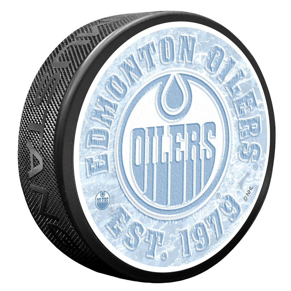 Edmonton Oilers Puck - Frozen