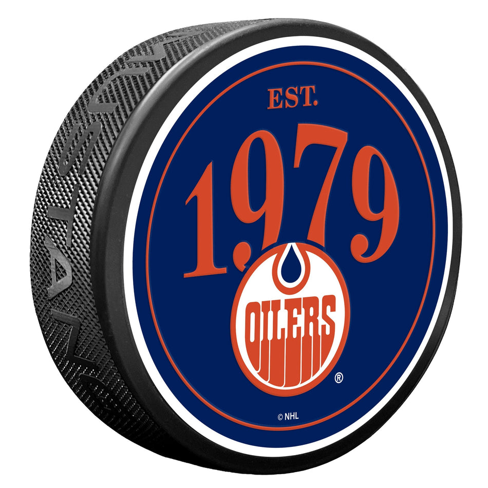 Edmonton Oilers Puck - Founding Year