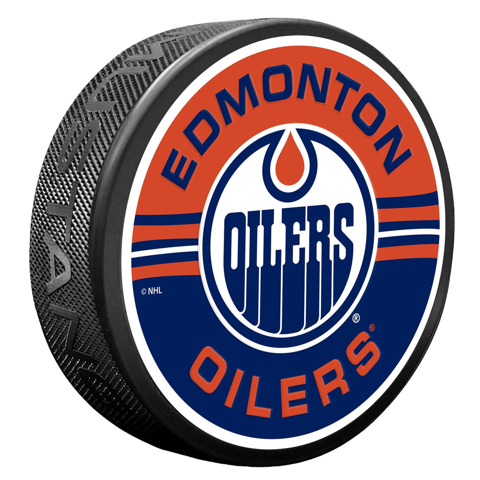 Edmonton Oilers Puck - Half & Half