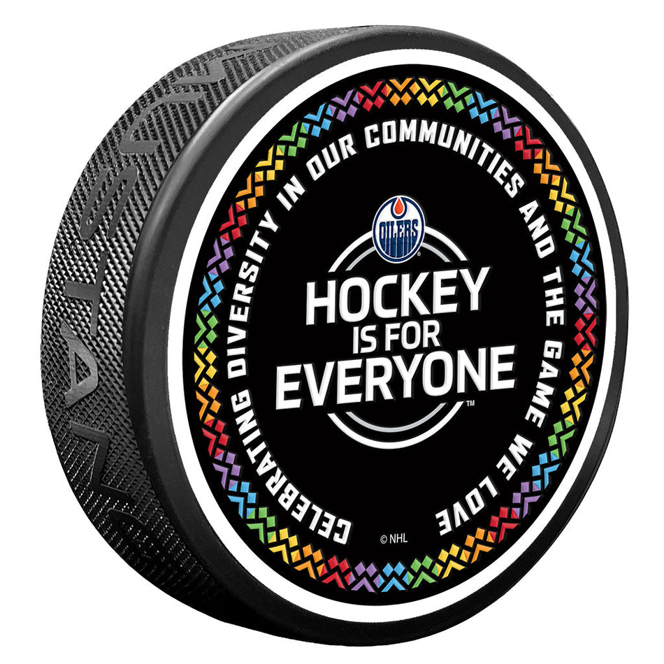 Edmonton Oilers Puck - Hockey is for Everyone