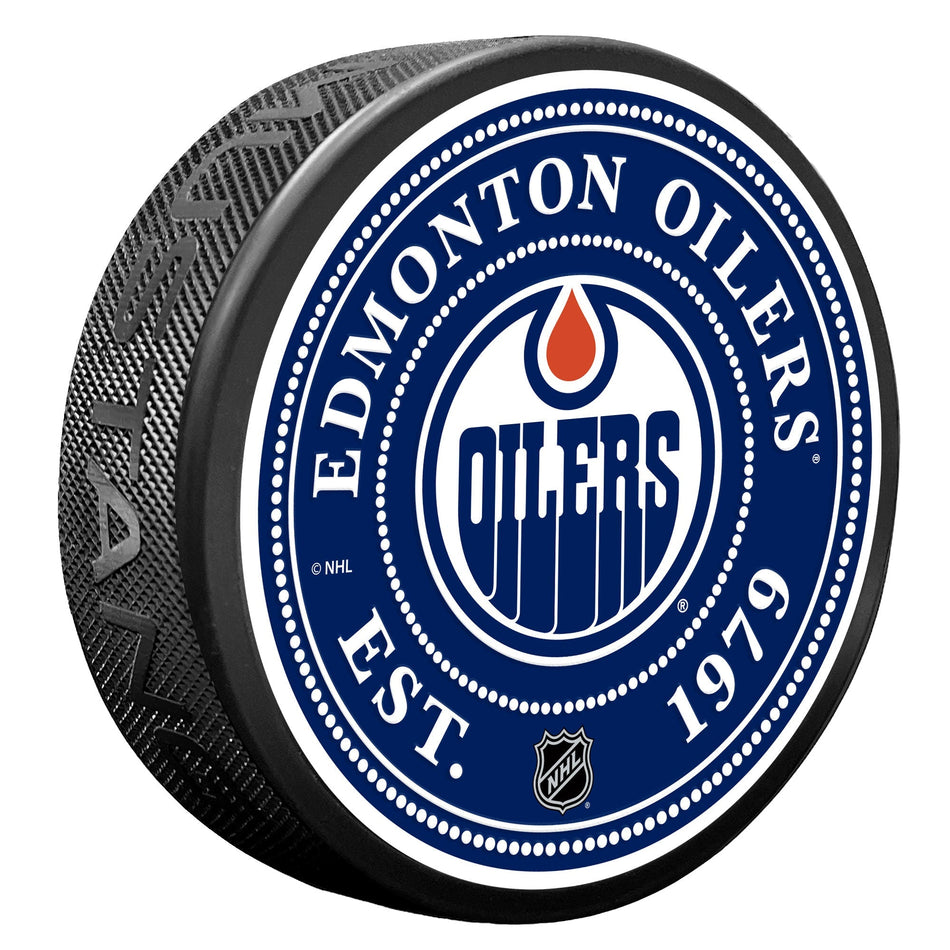 Edmonton Oilers Puck - Stud