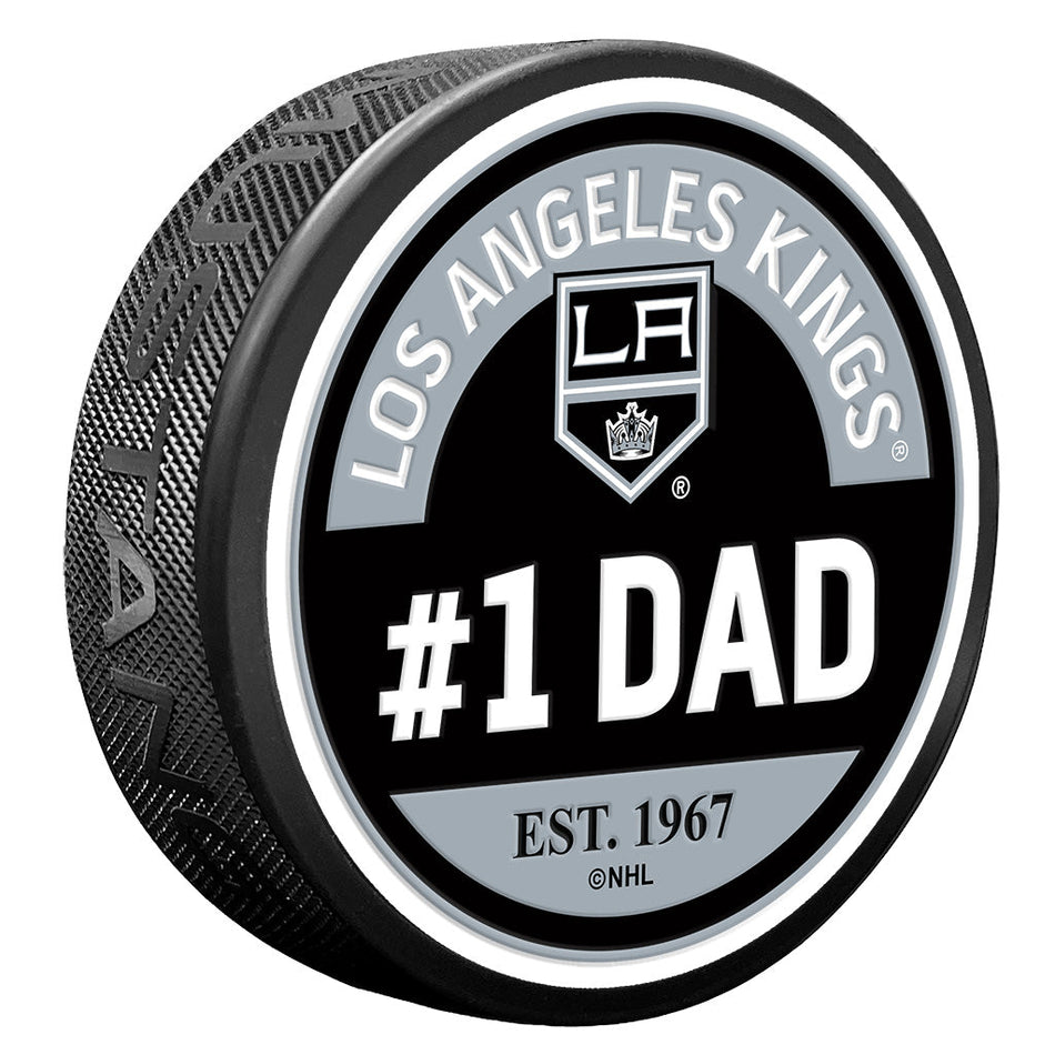 Los Angeles Kings #1 Dad Textured Puck