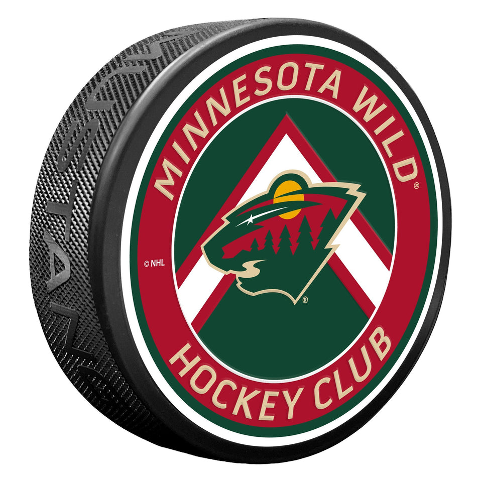Minnesota Wild Puck - Chevron Banner