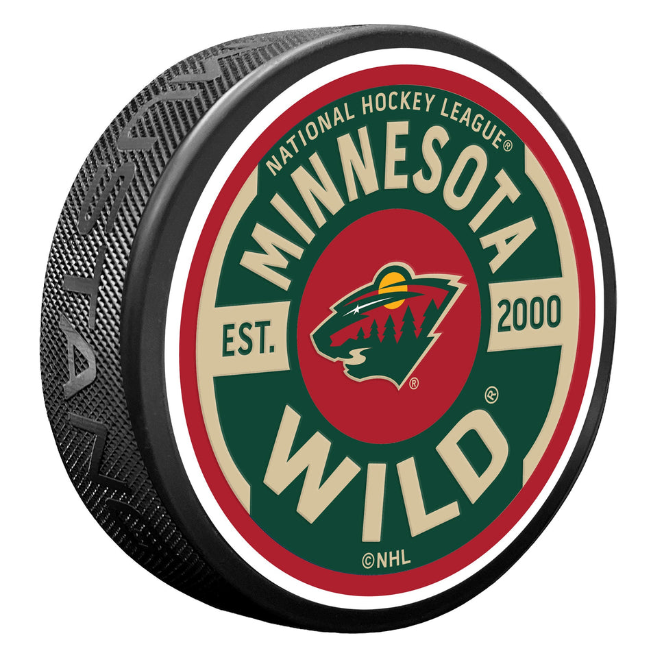 Minnesota Wild Gear Textured Puck