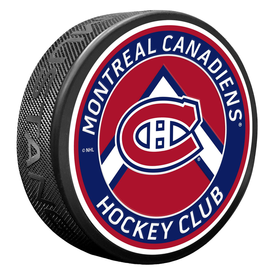 Montreal Canadiens Puck - Chevron Banner