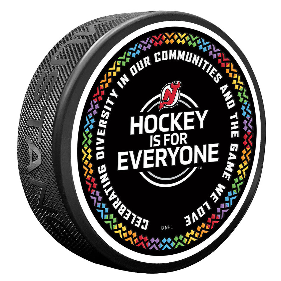 New Jersey Devils Puck - Hockey is for Everyone