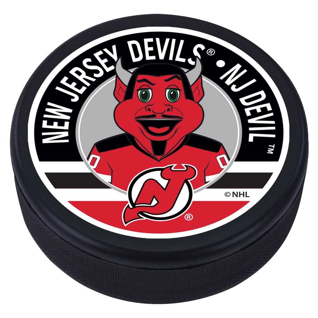 NEW JERSEY DEVILS Hockey Puck Logo Key Chain 694749934025