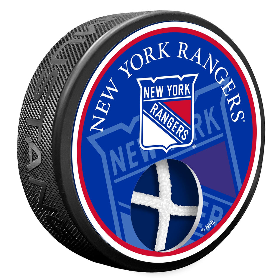 New York Rangers Puck - Game Used Net
