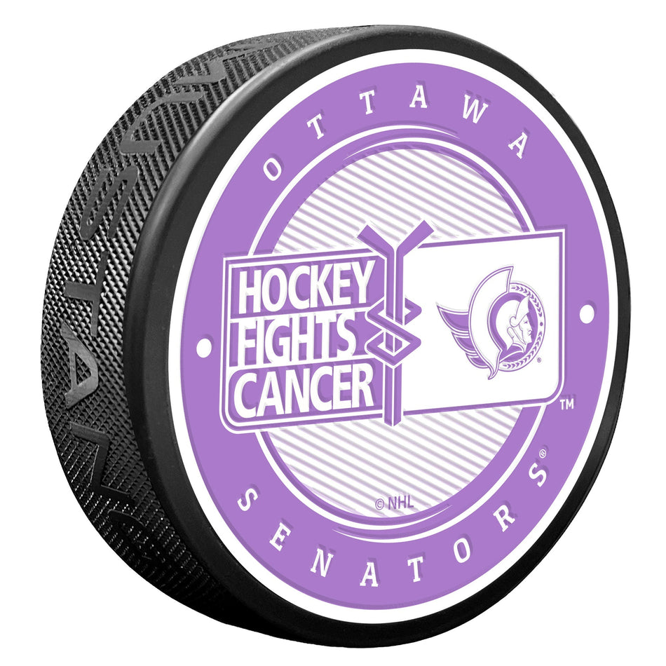 Ottawa Senators Puck - Hockey Fights Cancer
