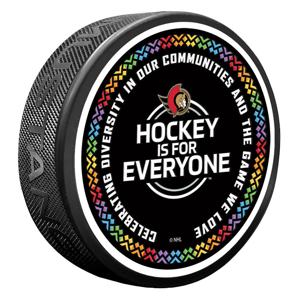Ottawa Senators Puck - Hockey is for Everyone