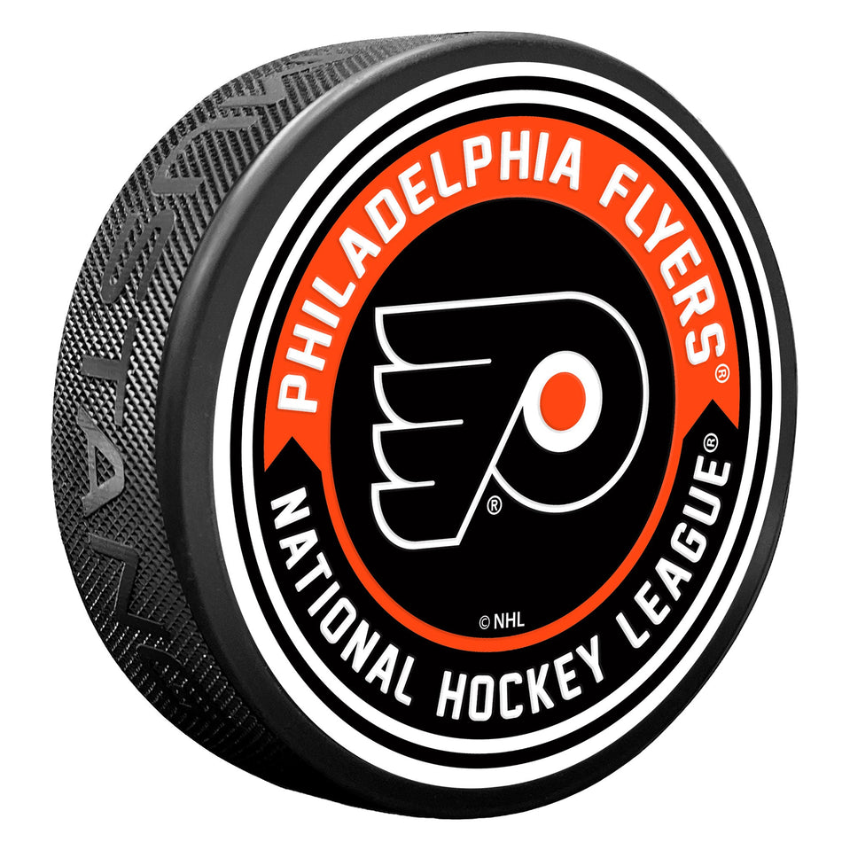 Philadelphia Flyers Arrow Textured Puck