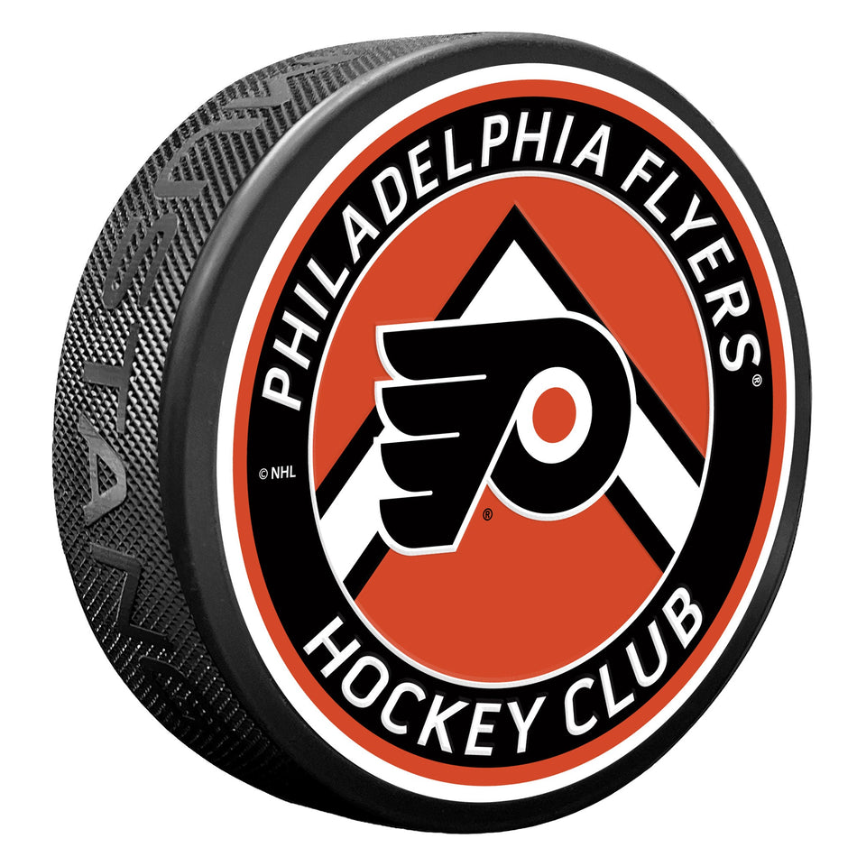 Philadelphia Flyers Puck - Chevron Banner