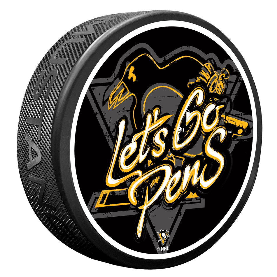 Pittsburgh Penguins Puck - Let's Go