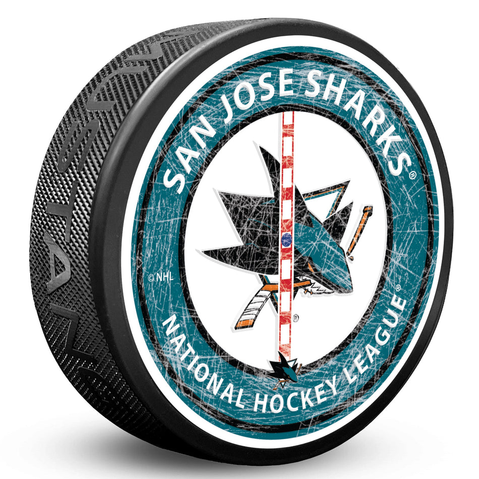 San Jose Sharks Puck - Center Ice