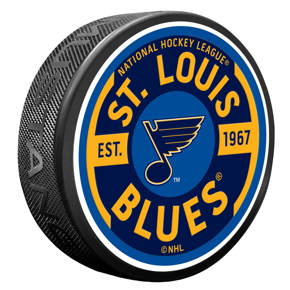 St. Louis Blues Gear Textured Puck