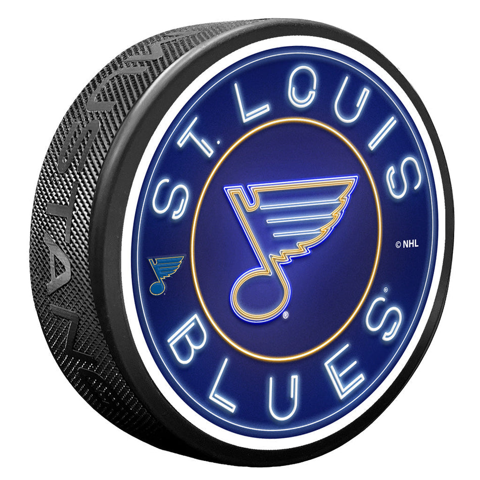 St. Louis Blues Puck - Neon
