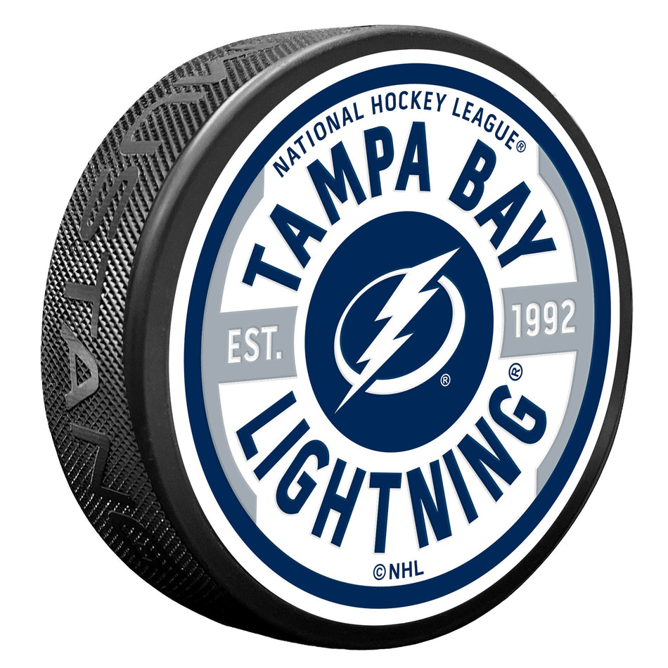 Tampa Bay Lightning Gear Textured Puck