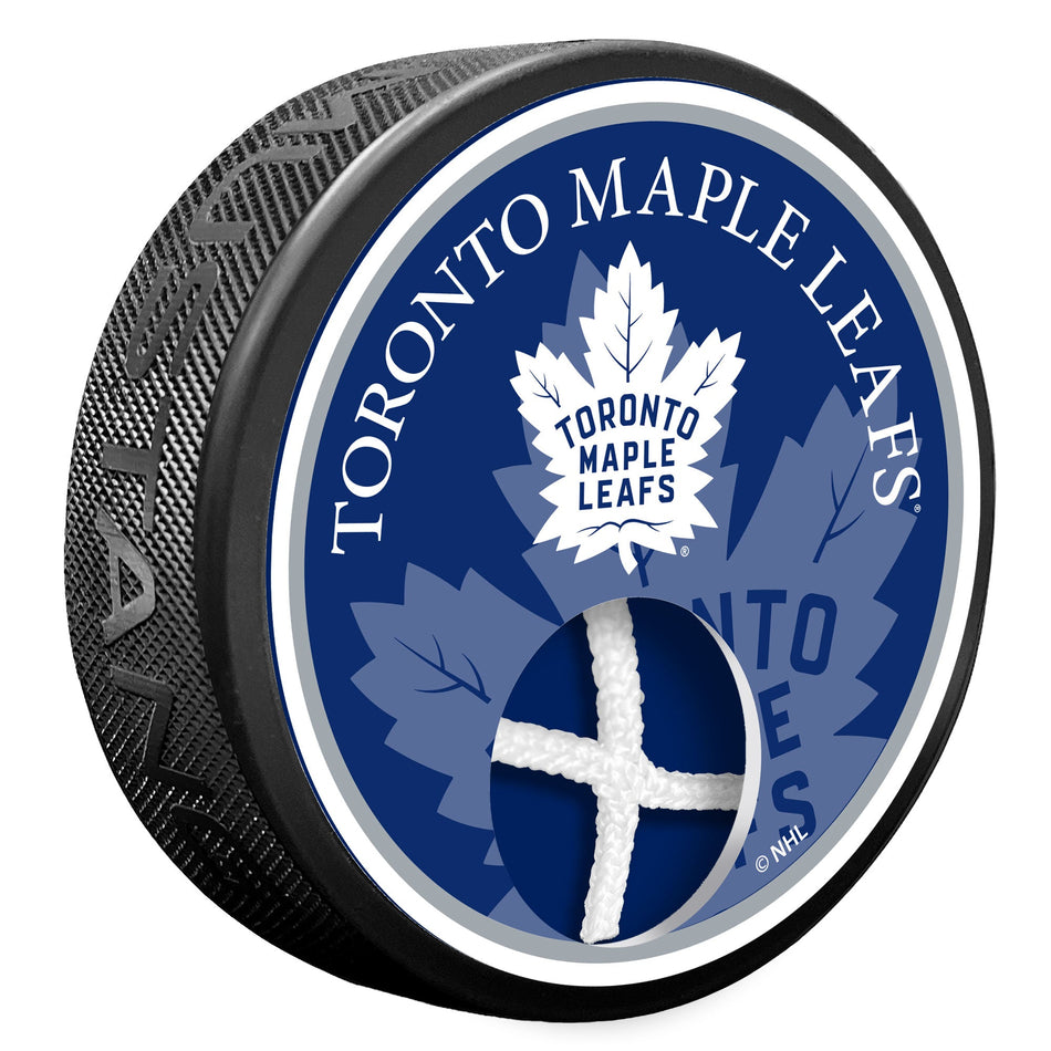 Toronto Maple Leafs Puck - Game Used Net
