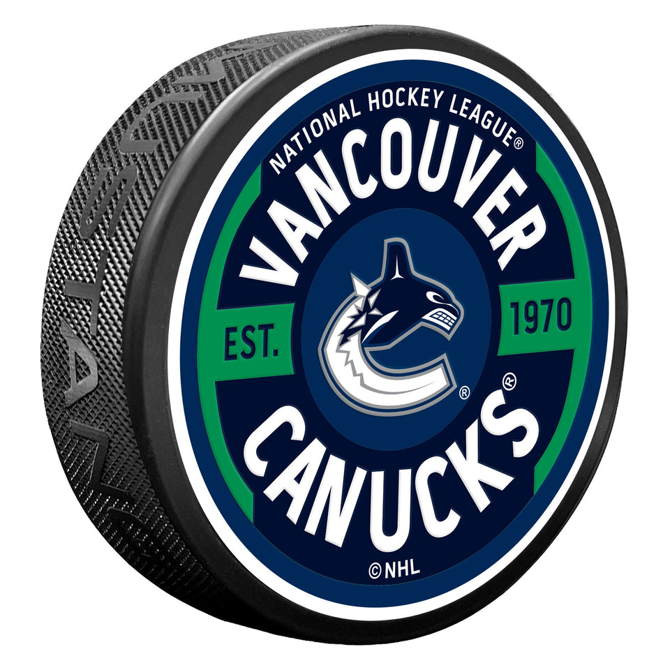 Vancouver Canucks Gear Textured Puck