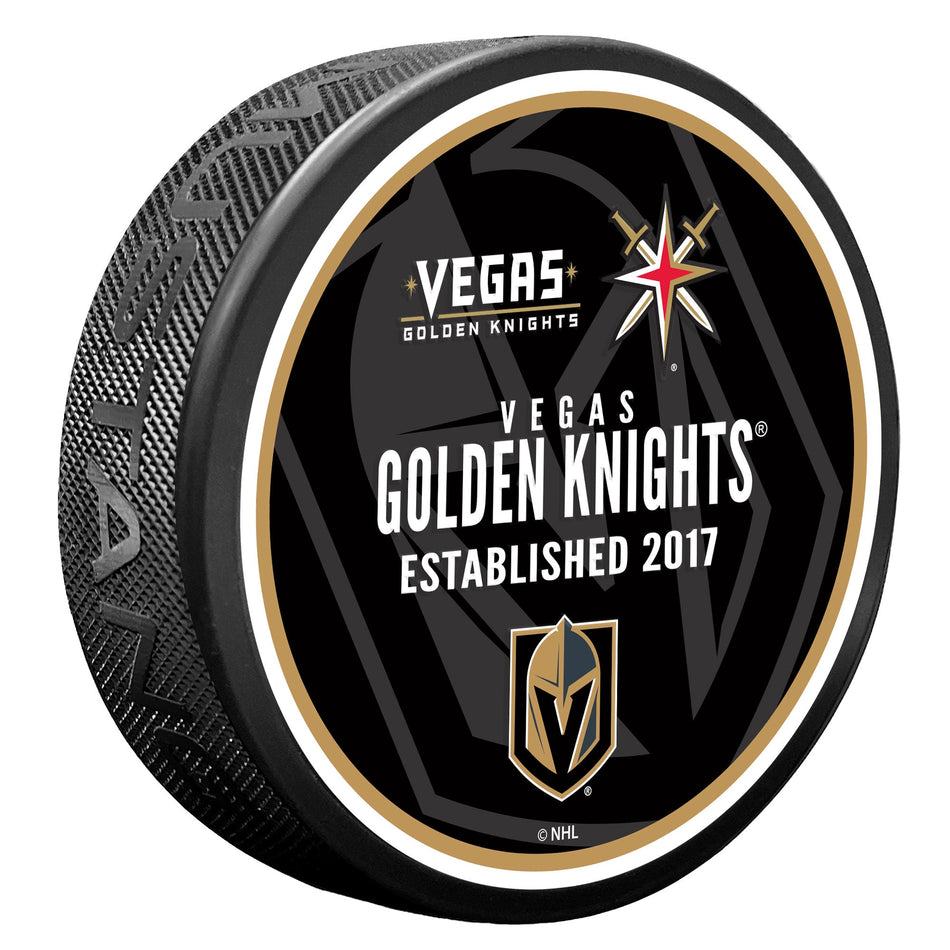 Vegas Golden Knights Puck - Heritage