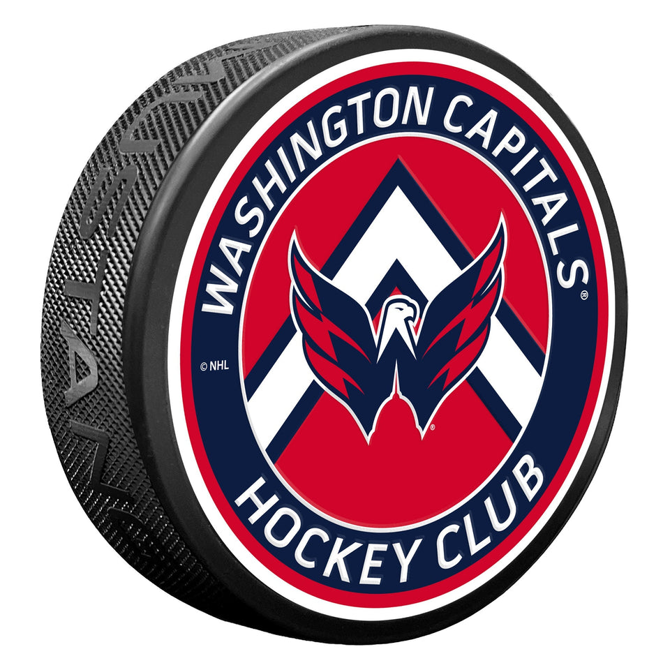 Washington Capitals Puck - Chevron Banner