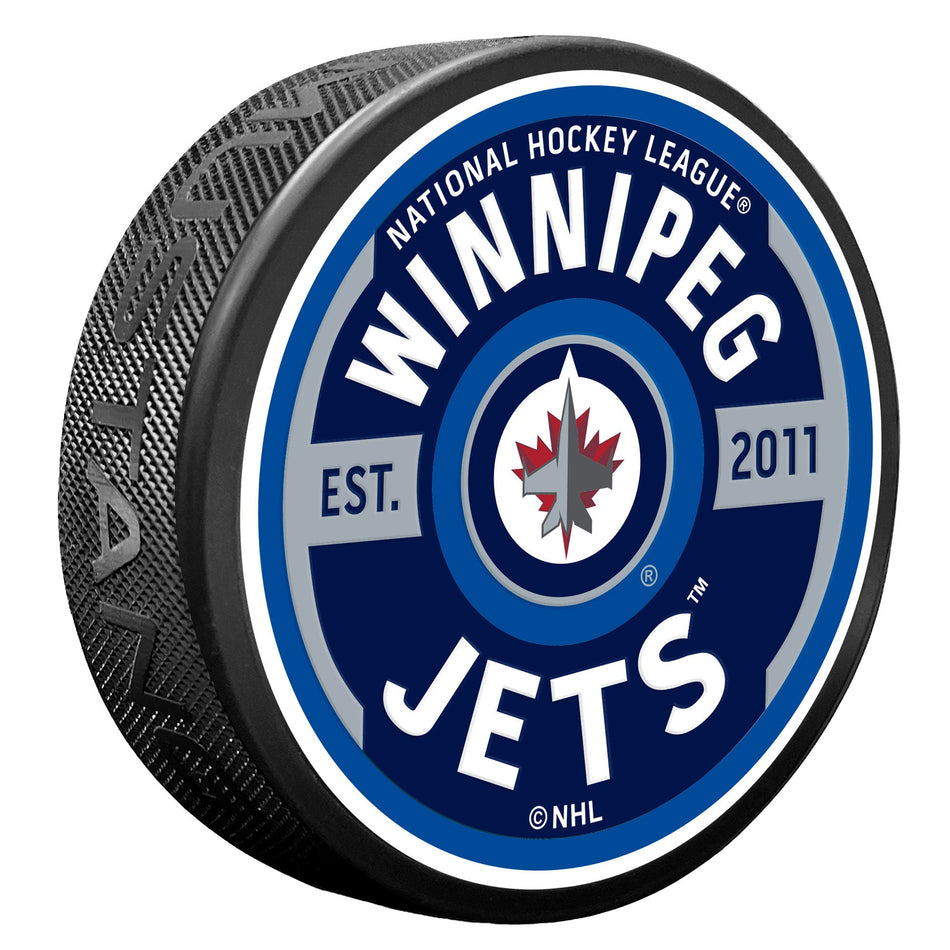 Winnipeg Jets Gear Textured Puck