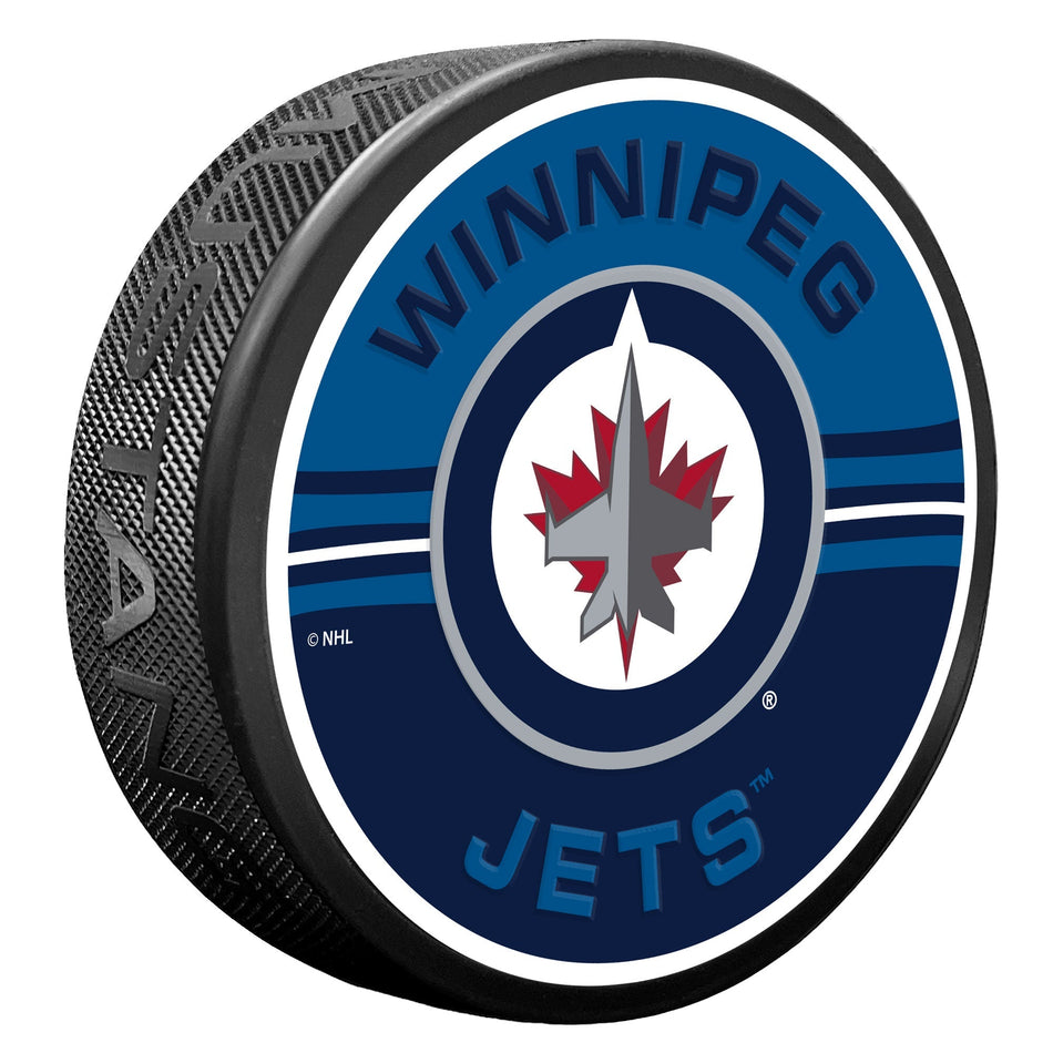 Winnipeg Jets Puck - Half & Half