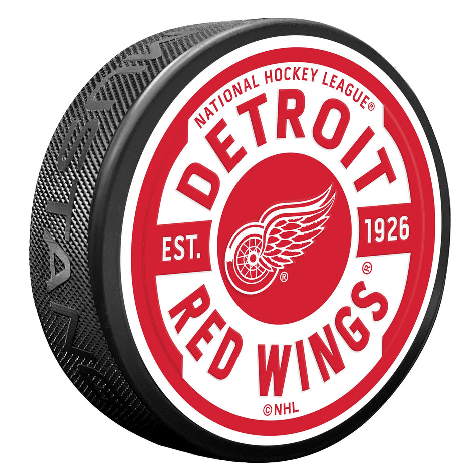 Detroit Red Wings Gear Textured Puck