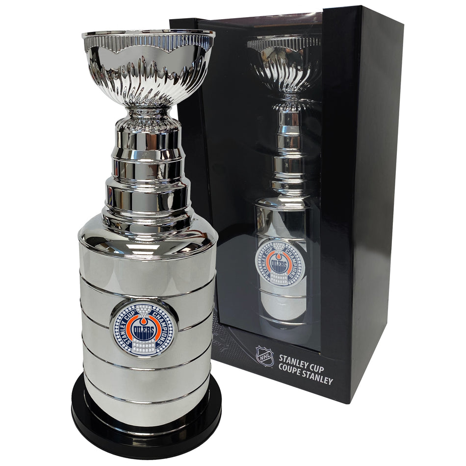Edmonton Oilers Stanley Cup Coin Bank with Trimflexx