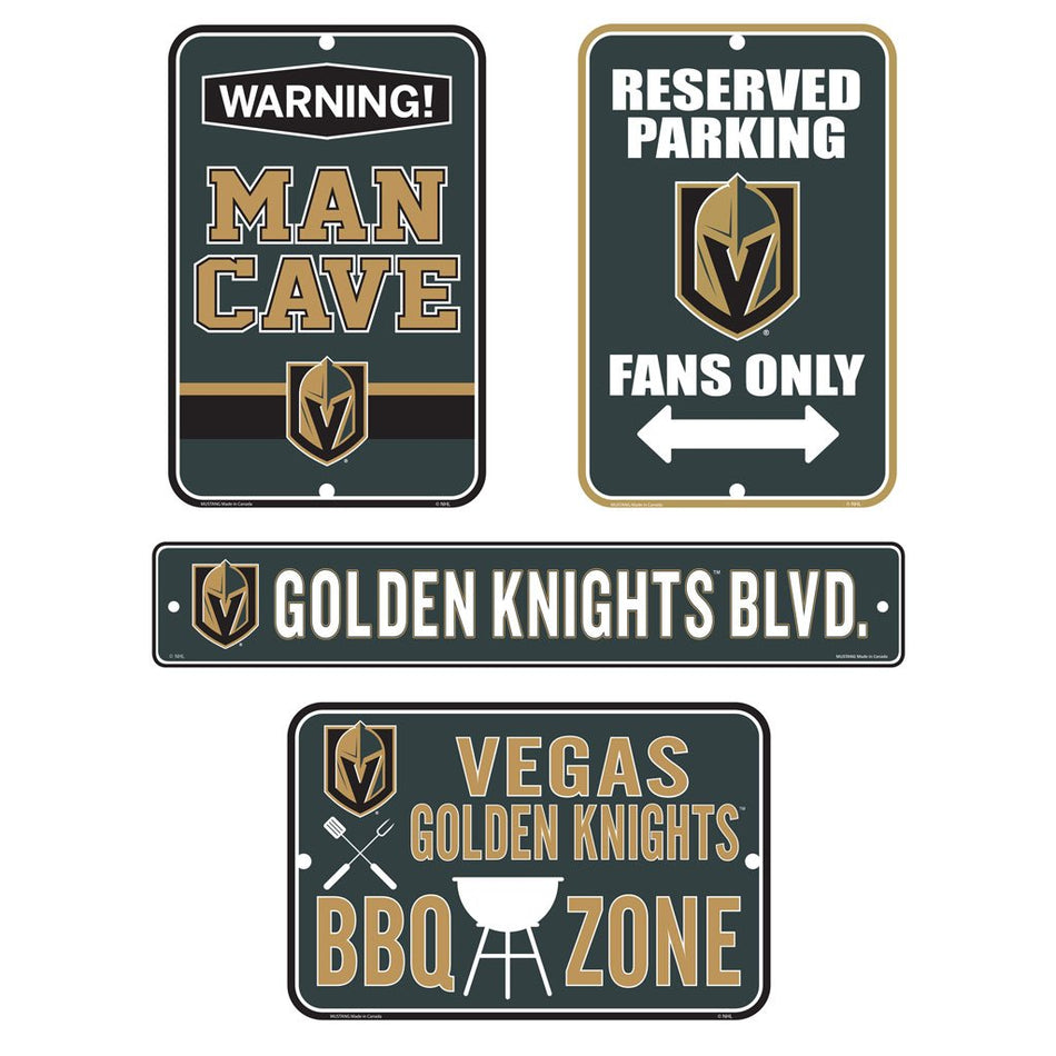 Vegas Golden Knights Fan Four Pack Sign Set
