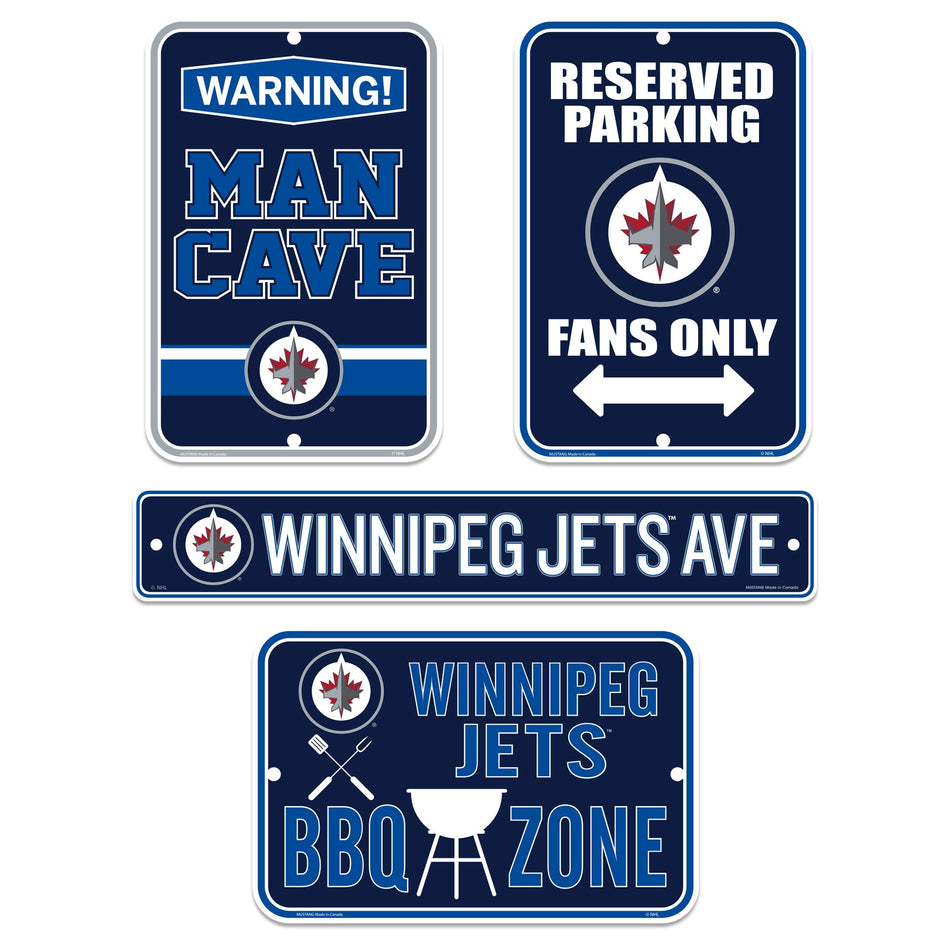 Winnipeg Jets Four Pack Fan Sign Set - Hockey Hall of Fame