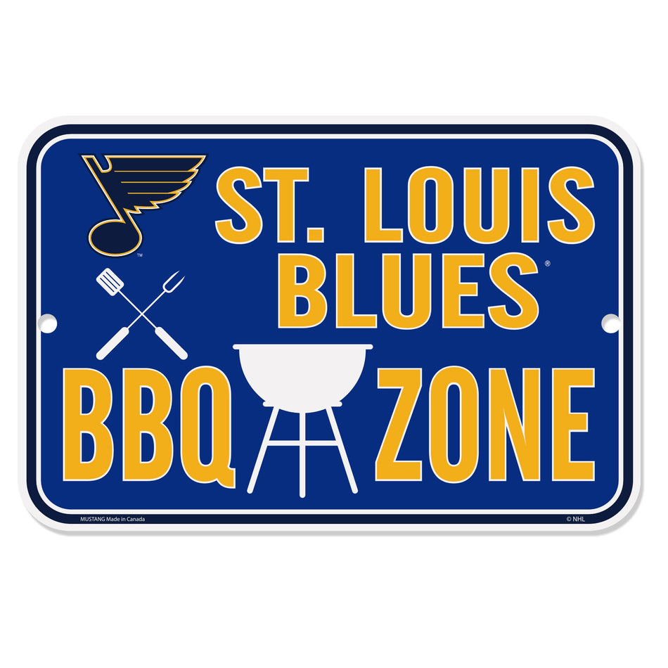 St. Louis Blues Sign - 10" x 15" BBQ Zone