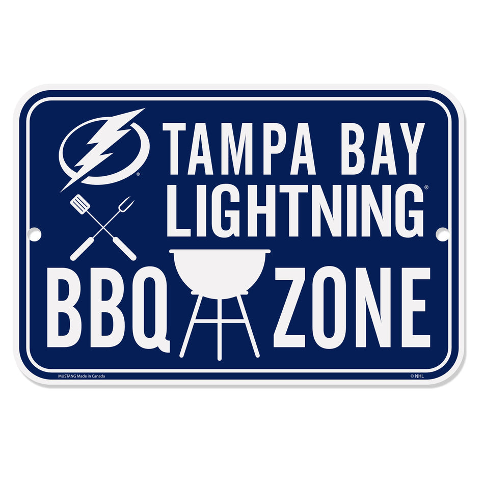Tampa Bay Lightning Sign - 10" x 15" BBQ Zone