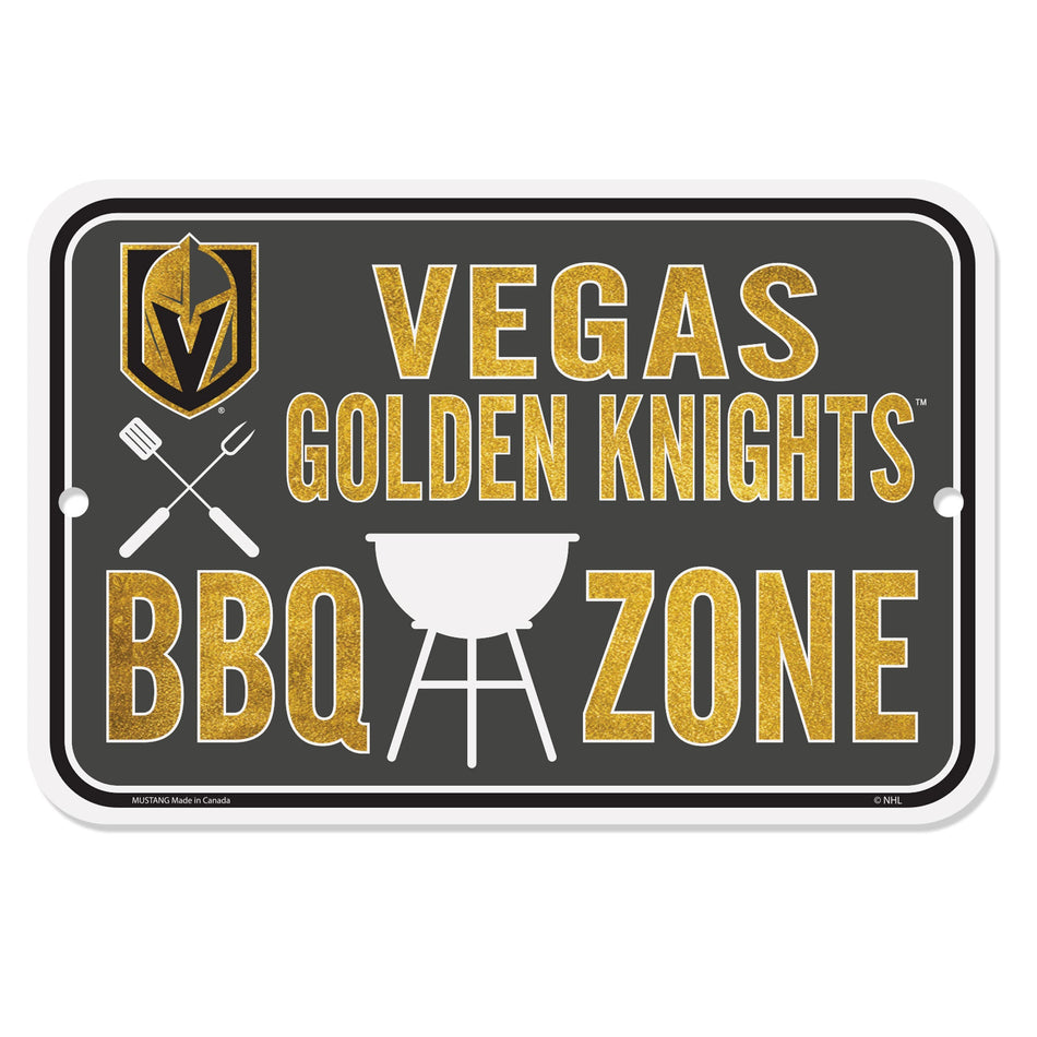 Vegas Golden Knights Sign - 10" x 15" BBQ Zone