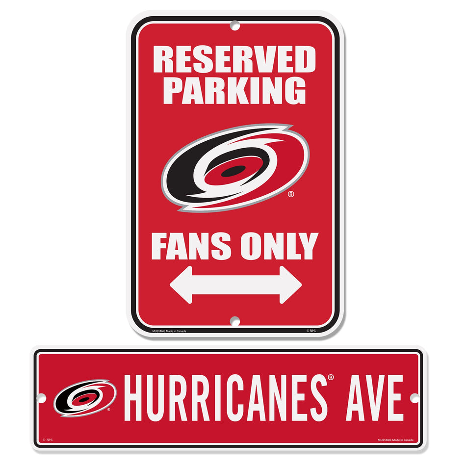 Carolina Hurricanes Parking & Street 2 Pack Sign Set