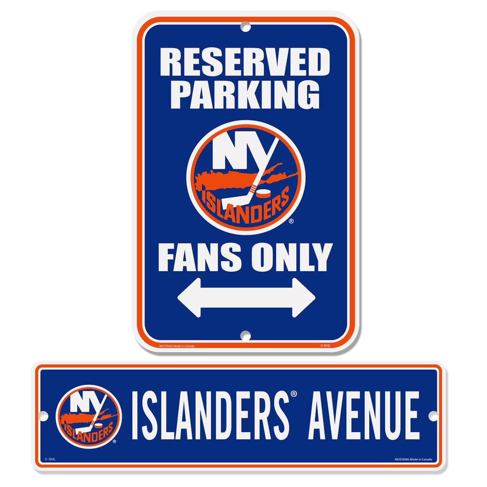 New York Islanders Parking & Street 2 Pack Sign Set