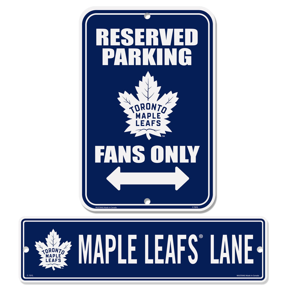 Toronto Maple Leafs Parking & Street 2 Pack Sign Set