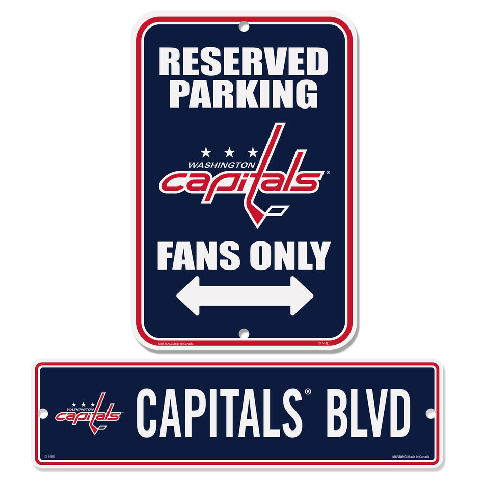 Washington Capitals Parking & Street 2 Pack Sign Set