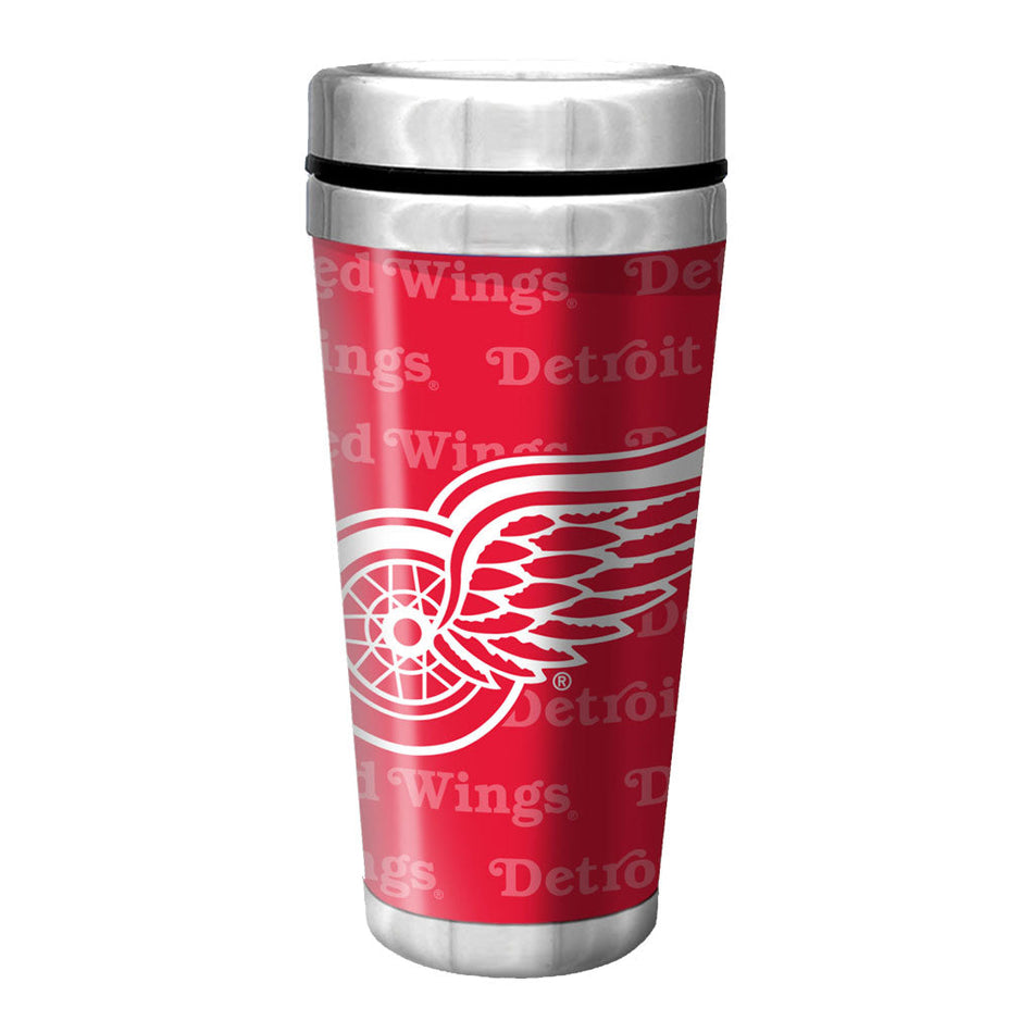 Detroit Red Wings Travel Mug | Wallpaper Full Wrap 16 oz.