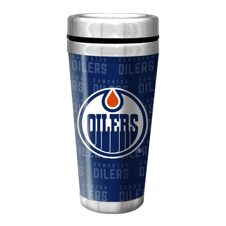 Edmonton Oilers Travel Mug | Wallpaper Full Wrap 16 oz.