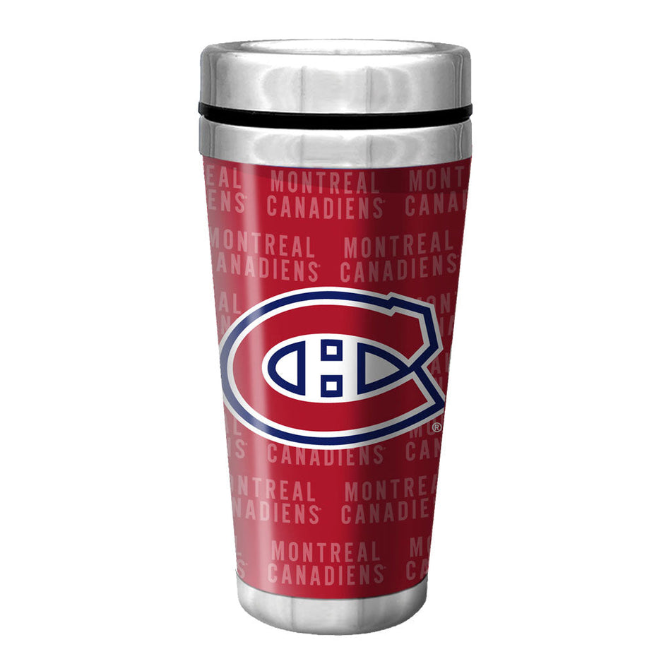 Montreal Canadiens Travel Mug | Wallpaper Full Wrap 16 oz.