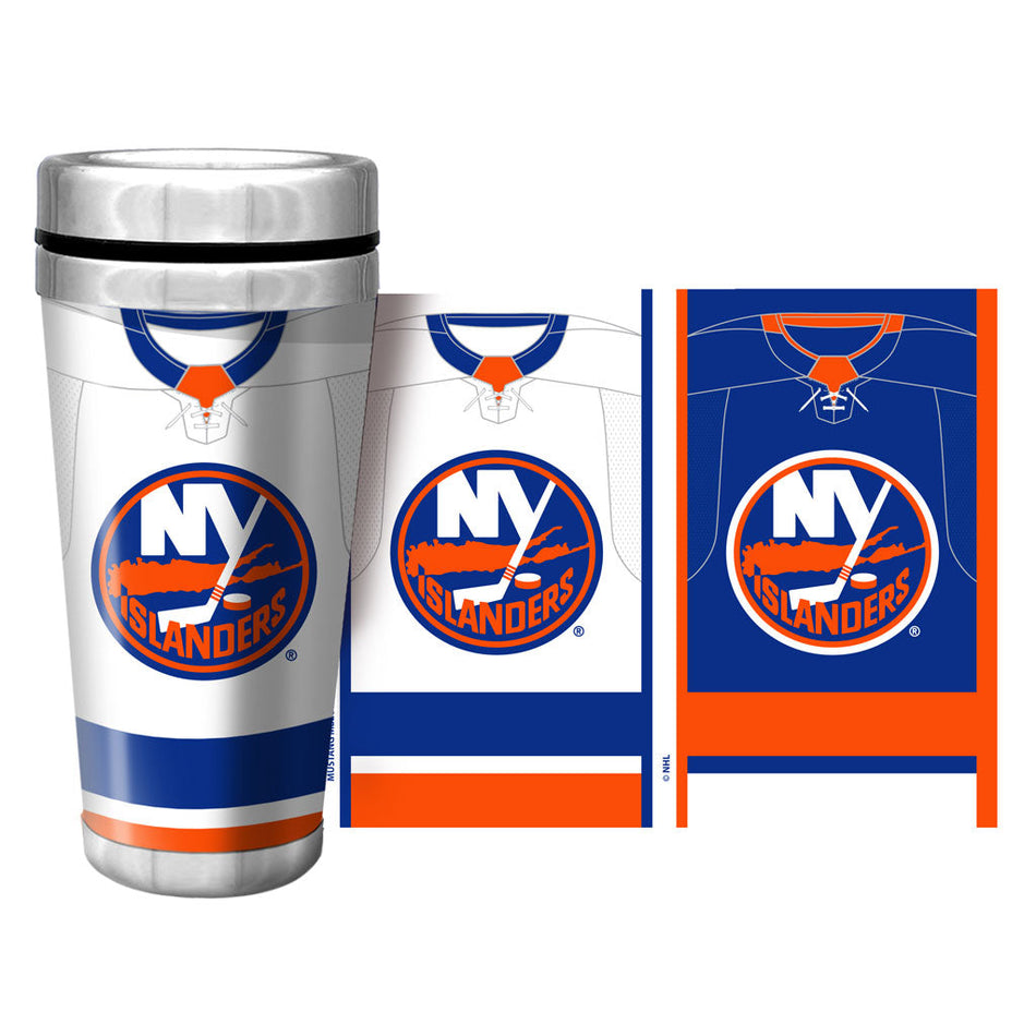 16oz. Full Wrap Jersey Travel Mug - New York Islanders