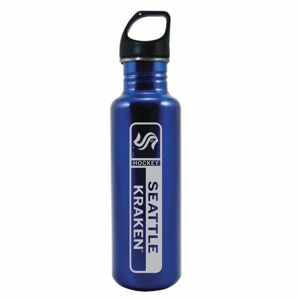 Seattle Kraken 26oz Lasered Stainless Steel Water Bottle